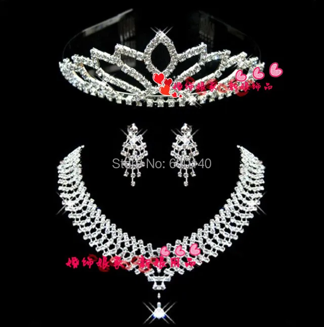 Свадебные украшения из трех частей свадебное ожерелье свадебные аксессуары