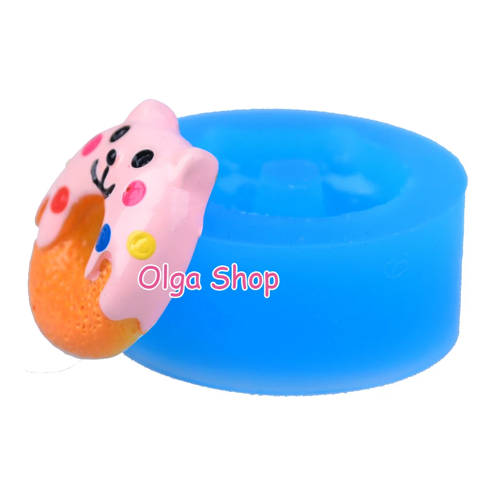 каваи кошки пончик силиконовые формы decoden миниатюрные пищевой сладости фимо