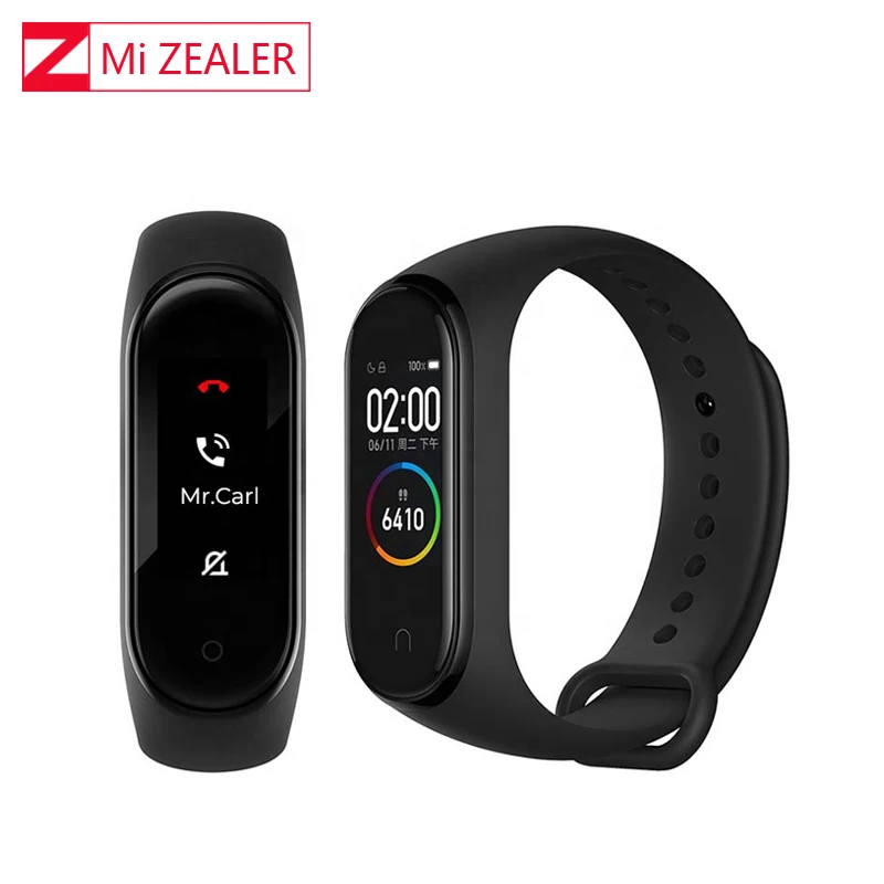 Глобальная версия Xiaomi Miband 4 умный Браслет сердечного ритма фитнес 3 цвета AMOLED