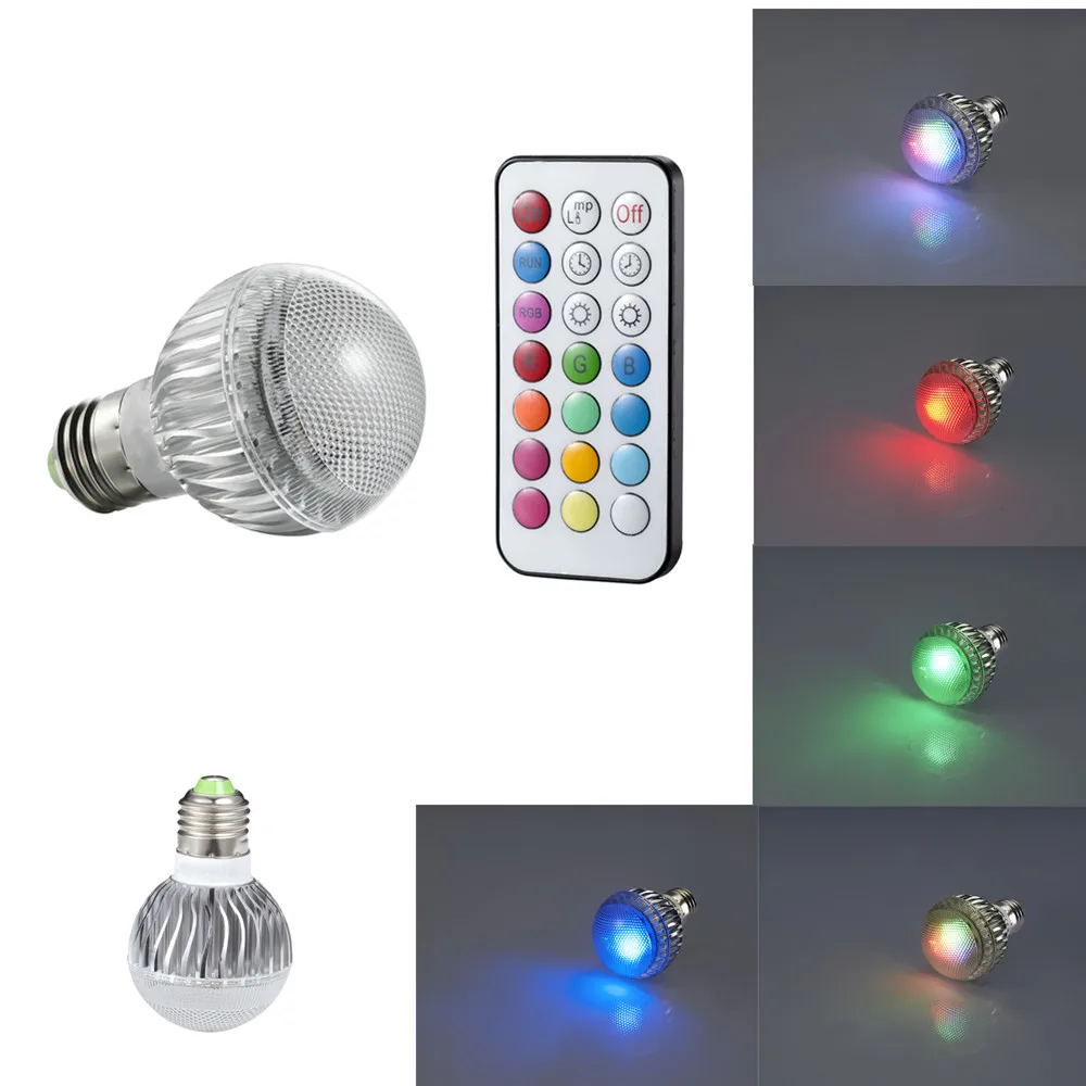 Светодиодная RGB лампа с пультом дистанционного управления E27 MR16 GU10|led bulb light|bulb