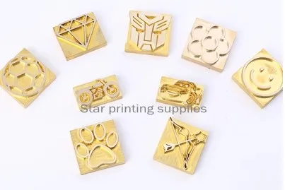 5x7 см горячая фольга штамп логотип гравировка Латунь Форма изготовление на заказ