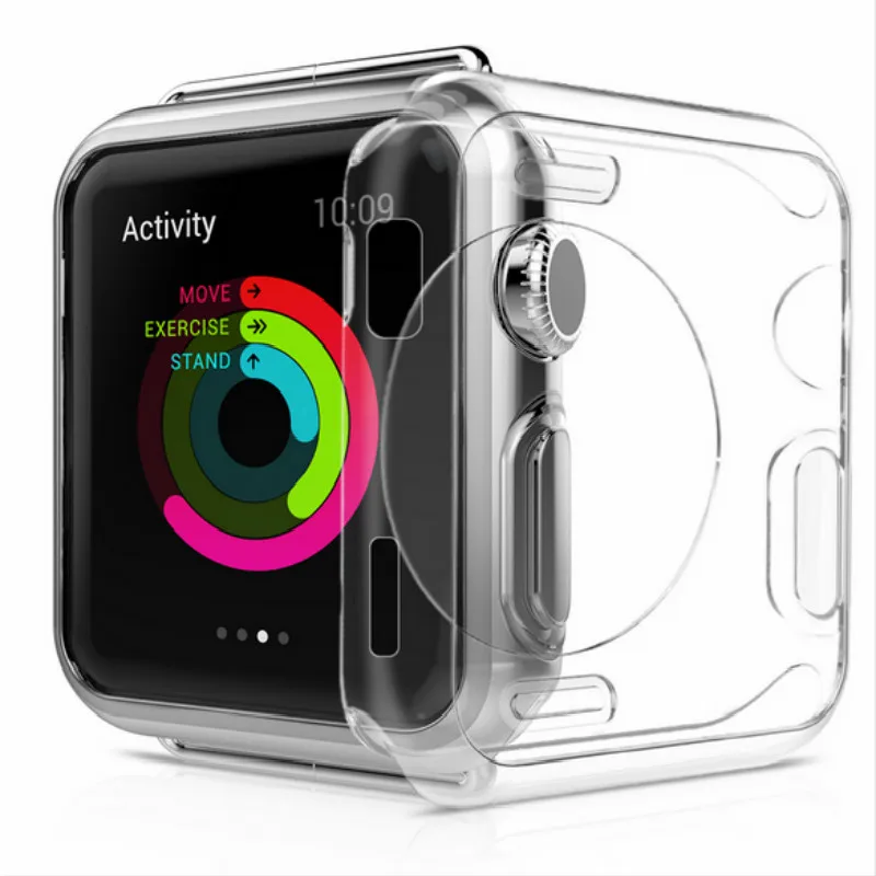 Shell for Apple Watch HOCO iWatch Series23 Soft Transparent Case Ultra Thin Clear Protective Cover Protection Smart Bumper | Электроника