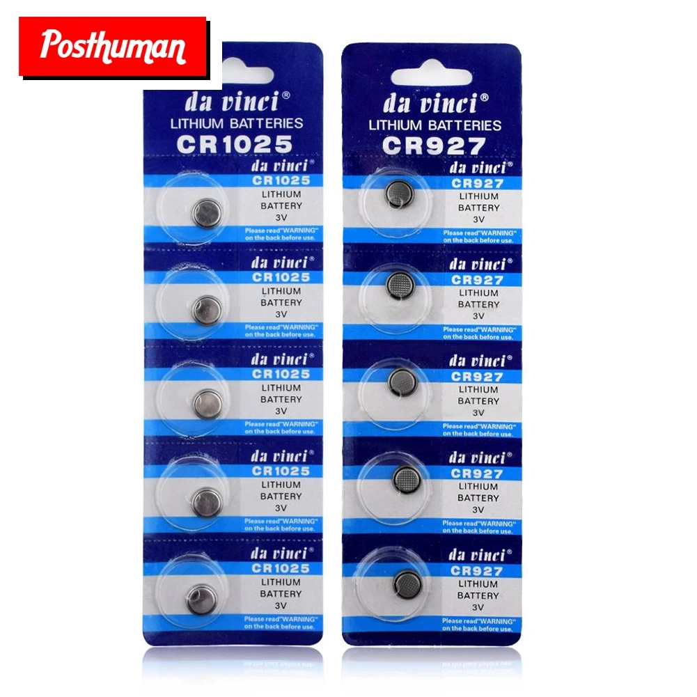 Postuman 5 шт. CR927 CR1025 CR1216 CR1220 CR1225 CR1616 литиевые батареи 3 в монета ячейка кнопка для часов игрушки удаленные калькуляторы
