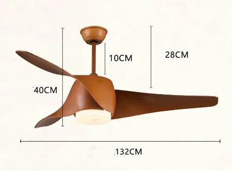 Простой современный светодиодный потолочный вентилятор в скандинавском стиле |
