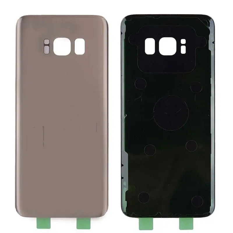 Gold Задняя крышка батарейного отсека для samsung Galaxy S8 G950-серебристый/серый/синий/золотой/черный/розовое золото - Цвет: Gold