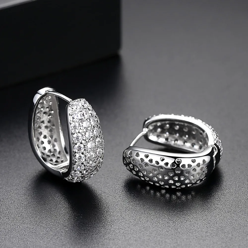 LUOTEEMI Одежда высшего качества 4 ряда из чистого кубического циркония со стразами