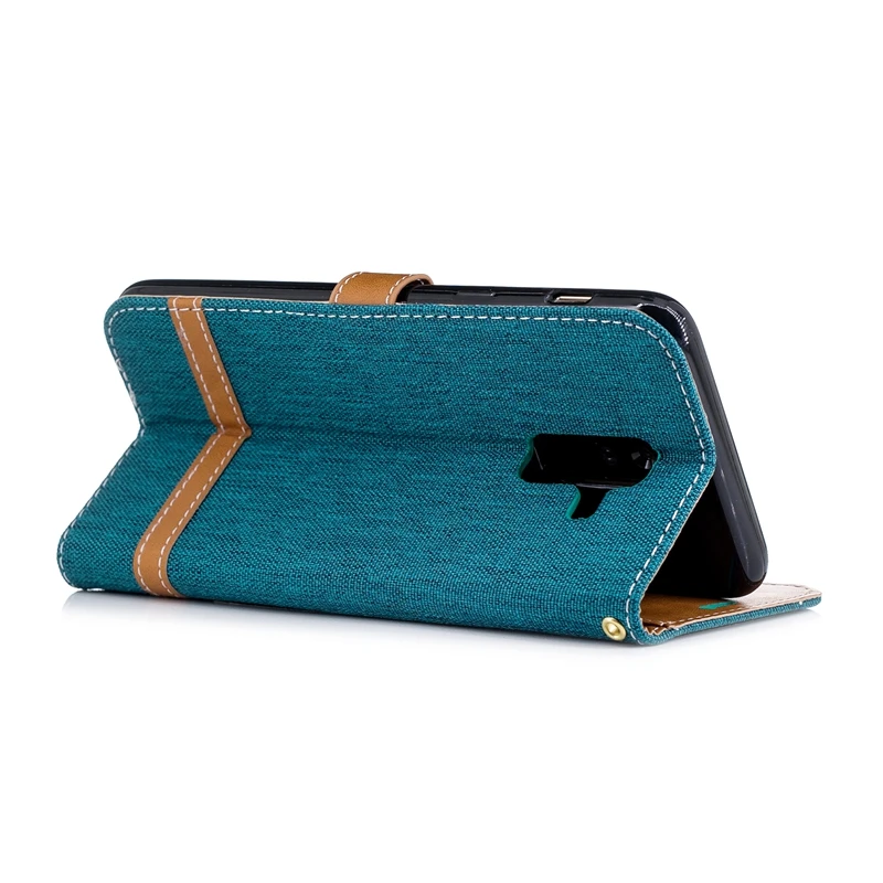 Magnetic Holder Wallet Case For Samsung Galaxy A6 A8 Plus 2018 Color Cloth Phone Bag A3 A5 2016 2017 Flip Cover | Мобильные телефоны
