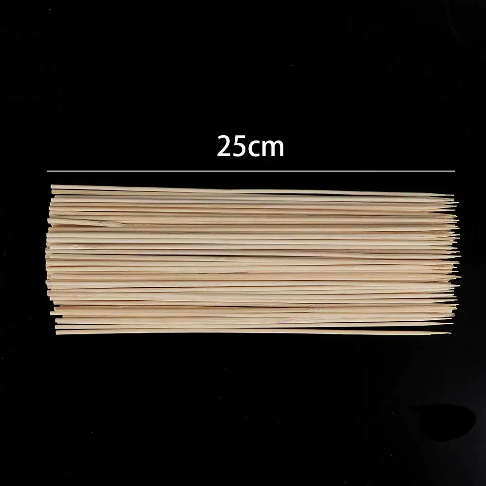 100 ⑤ упак. аксессуары для барбекю из натурального дерева бамбуковые палочки