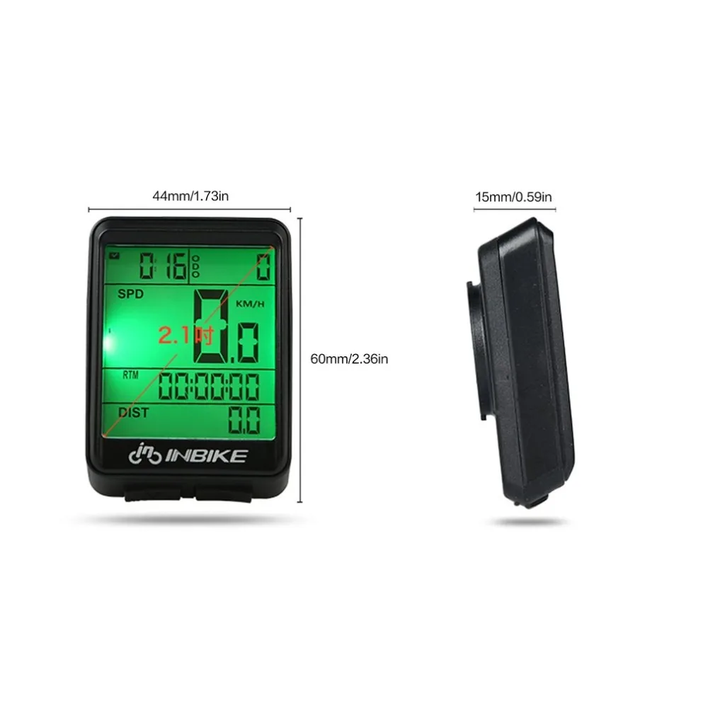 Провод/беспроводной Велосипедный компьютер велосипедный светодиодный