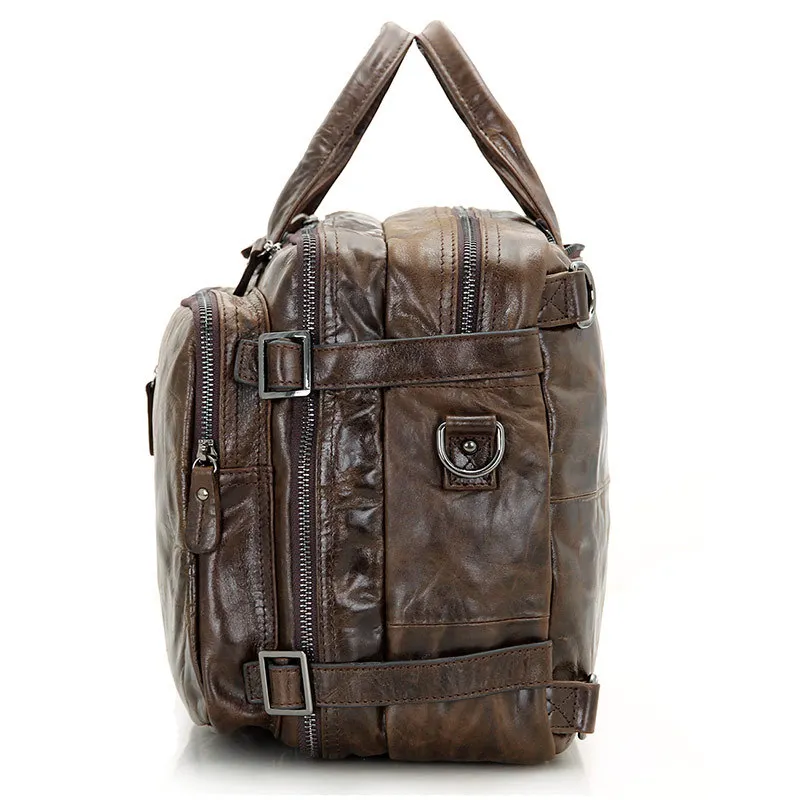 Винтажная Дорожная сумка из натуральной воловьей кожи Мужской Дорожный рюкзак