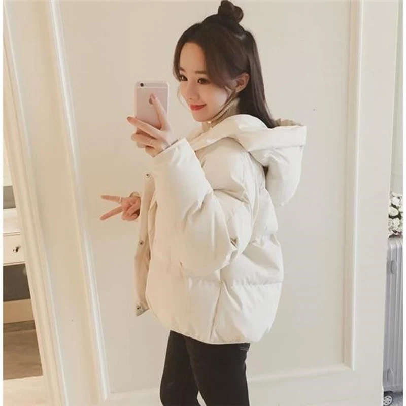 

2019 new ladies fashion coat winter jacket women outerwear short wadded jacket female padded parka women's overcoat