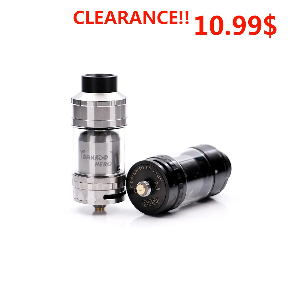 Полная распродажа! IJOY Tornado Hero RTA атомайзер и Sub Ohm бак 5 2 мл воздушный поток в стиле