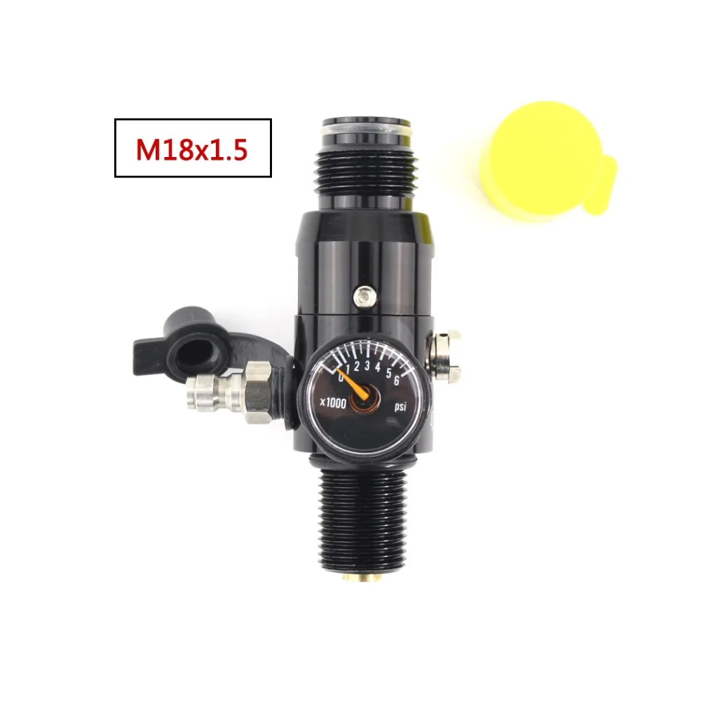 PCP Пейнтбол Airforce HPA Регулятор цилиндра M18x1.5 CF клапан бака 850psi 1500psi 1800psi 2200psi выход