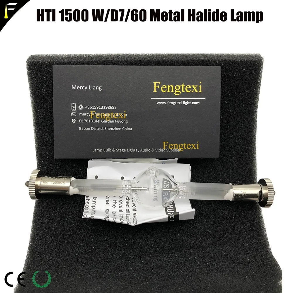 Замена для сценического освещения лампы 1500 Ватт SharXS HTI 1500 W/D7/60 галогенная стандартных металлогалогенных ламп hti1500 13,5 см Moving головной светильник лампочка 6000k