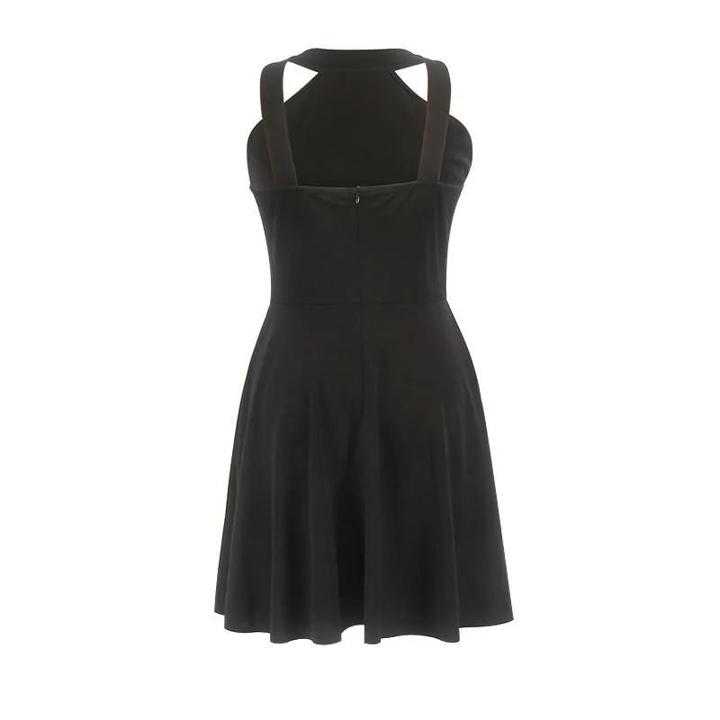 Loneyshow Для женщин Летнее Повседневное платье пикантные милые синие красный черный