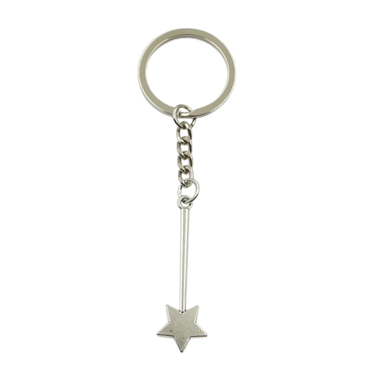 Заводская цена звезда волшебная палочка кулон брелок металлическая цепочка
