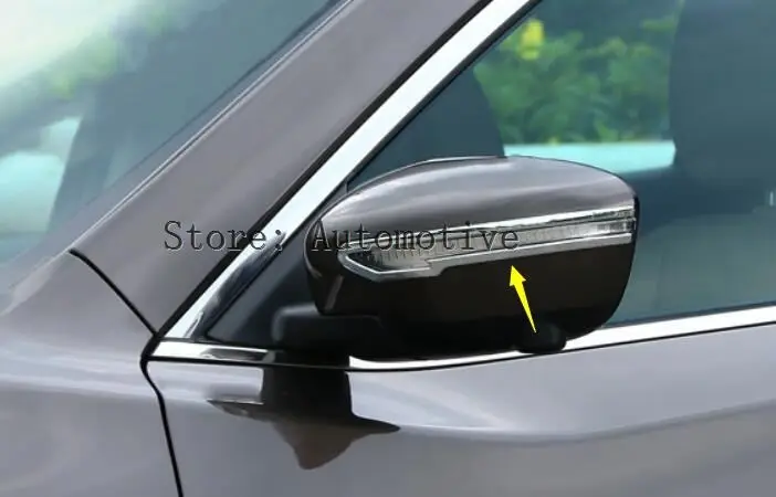 

For Nissan Qashqai X-Trail Murano Rogue Juke 2014 - 2016 2017 Side Mirror Cover Chrome Trim Molding Styling Rear Bezel Garnish