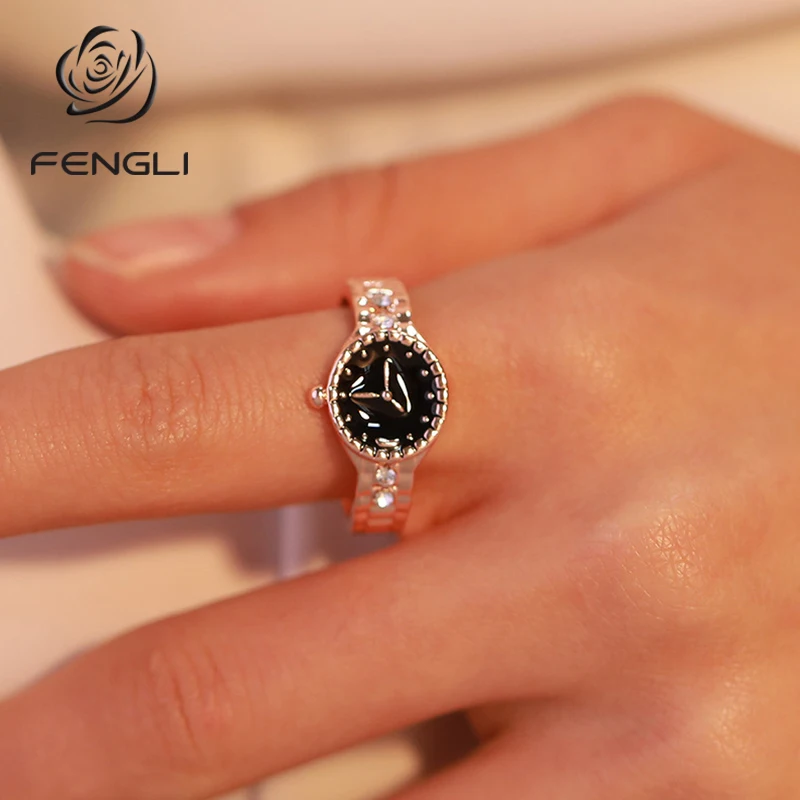 FENGLI, модное ювелирное изделие, часы, форма, кольца для женщин, кольцо на палец, женские обручальные кольца, Анель, аксессуары, подарки