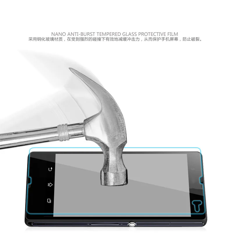 Закаленное стекло для Sony xperia z Защита экрана Z L36H C6603 C6602 LT36 Противоударная пленка