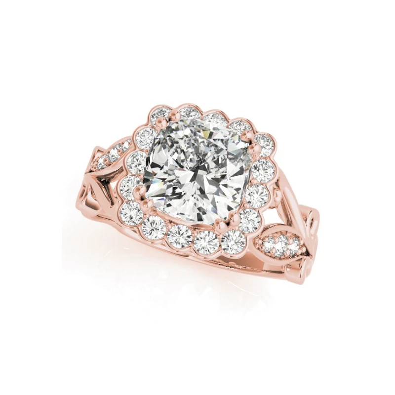 COLORFISH Micro Pave Подушка Halo Античный Вдохновленный обручальное кольцо 925 серебро 1,5 ct центр Sona кольцо женские ювелирные изделия