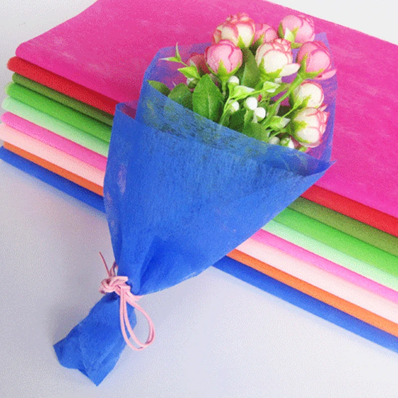 45 листов/партия одноцветная упаковочная тонкая бумага волокна текстуры накидки