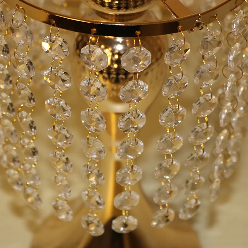 

Acrylic Crystal Wedding Flower Stand Table Centerpiece Gold Wedding Centerpiece Crystal Flower Stand Table Chandelier