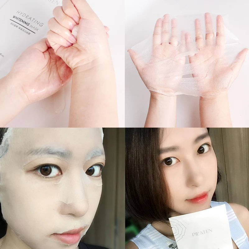 PILATEN Коллаген маска для лица отбеливающие маски holika maschera viso mascarilla lanbena tony moly
