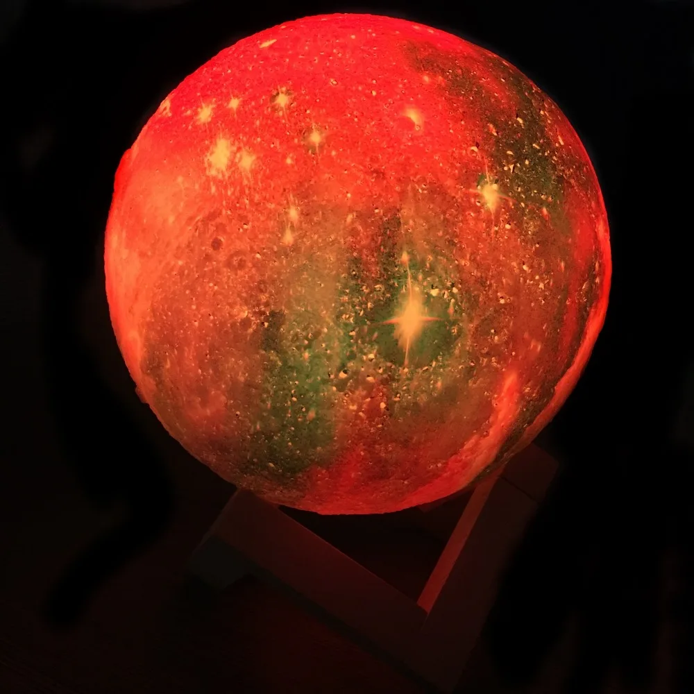 3D print Children's toy USB LED Night Light Remote control star light moon lamp | Дом и сад