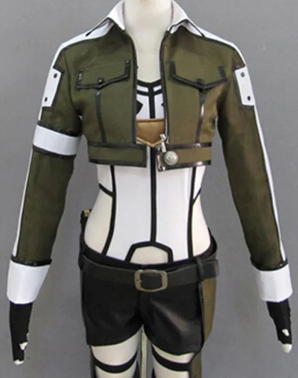 Sword Art онлайн Sinon Косплей Костюм фантомная пуля Женская одежда для Хэллоуина карнавальный индивидуальный заказ