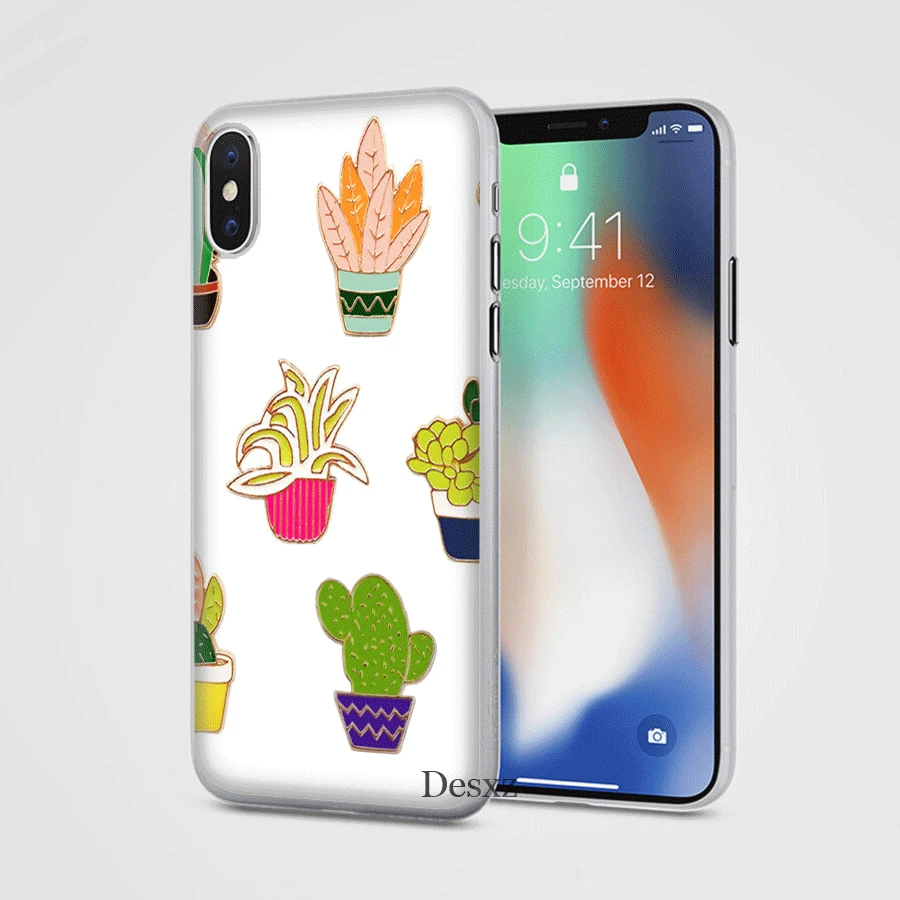 Чехол для телефона ярких цветов с изображением листьев чехол iPhone 5 5S SE 6 6s 7 8 Plus X XS XR