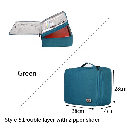 Style 5 Green BUBM органайзер для документов хранение билетов на встречи один или двойной или 3 слоя, медальон или нет 10 стилей 3 цвета - Цвет: Style 5 Green