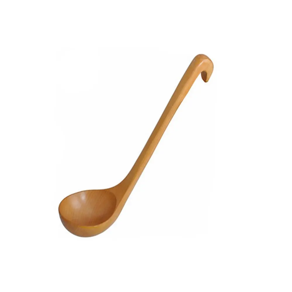 Посуда из натурального дерева большой половник суповая ложка глубокая каша