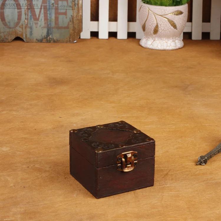 

Zakka retro classic copper box sets wholesale jewelry box gift props shooting small storage box