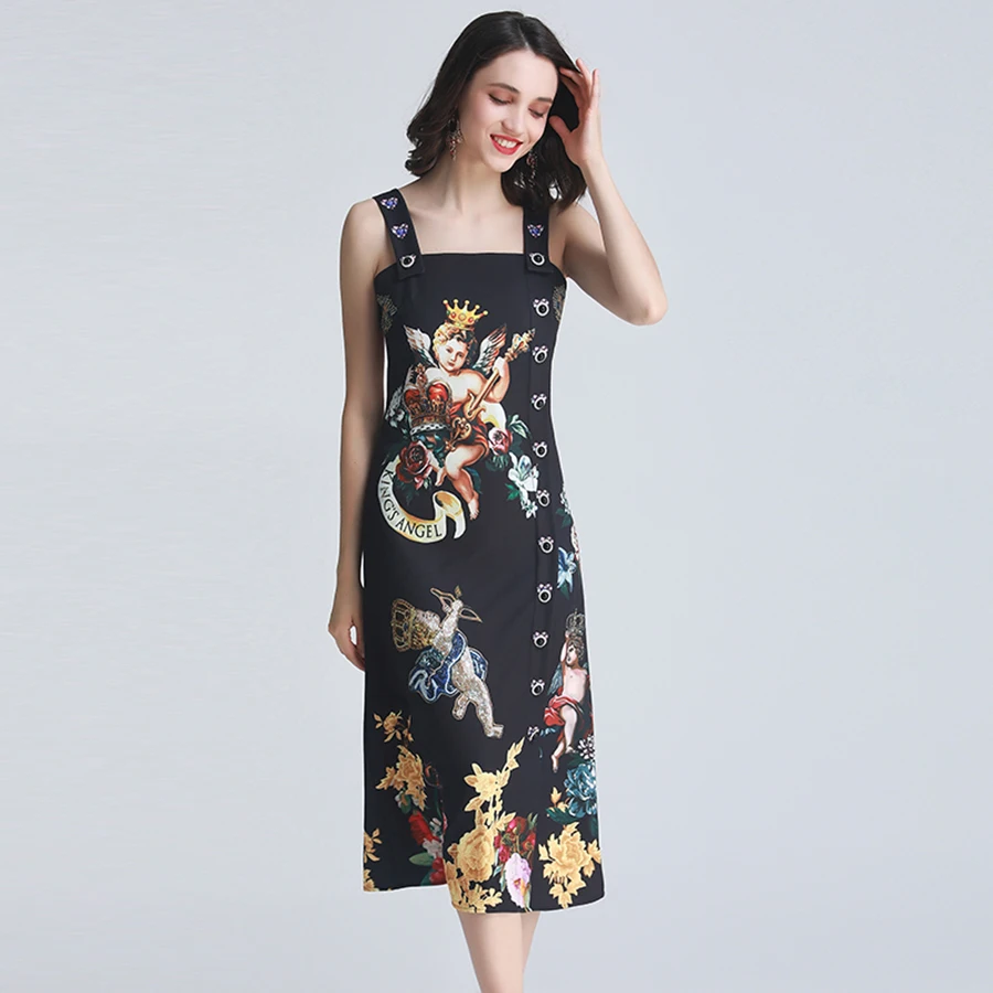 AELESEEN люкс Bodycon Для женщин летние платья 2019 без рукавов Мода квадратный рукавом