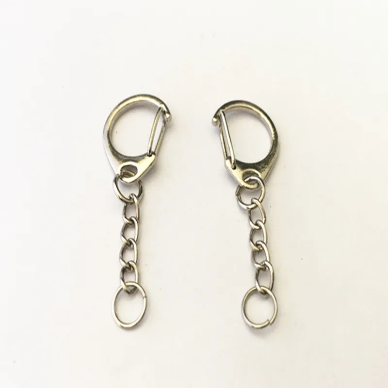 

10 шт./лот, белое кольцо для ключей K, аксессуары, подвеска, ожерелье, подвеска, застежка-лобстер, 22 мм x 63 мм