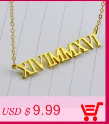 Customized Font Name Charm Necklace Personalized Custom Handwriting Name Plate Pendants Necklaces Link Chain Jewelry Women Gift