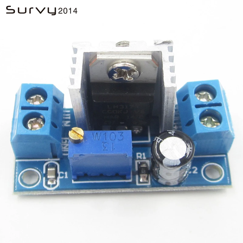 LM317 DC-DC преобразователь понижающий модуль печатной платы линейный регулятор
