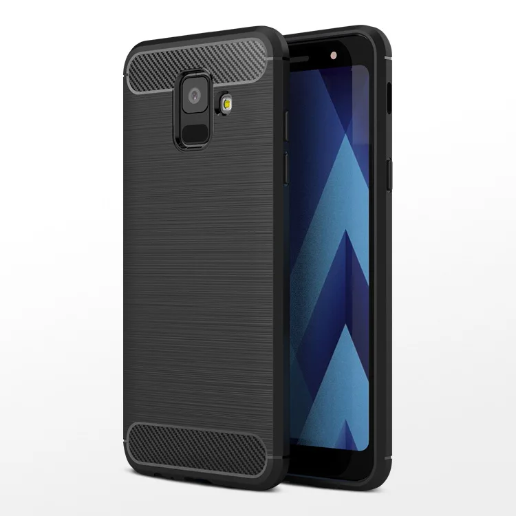 Мягкий чехол из углеродного волокна для Samsung Galaxy J4 J6 J8 2018 EU A9 Star A8 Note 9 J2 CORE A6 Prime Plus