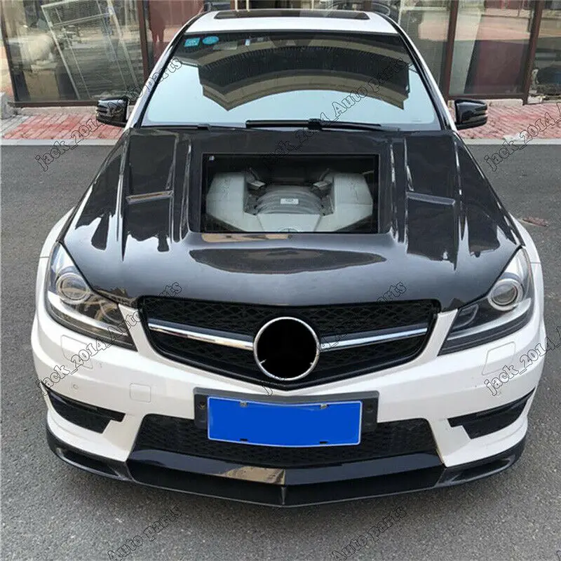 Передний спойлер из углеродного волокна для MERCEDES BENZ W204 C63 SEDAN COUPE 2012 2013
