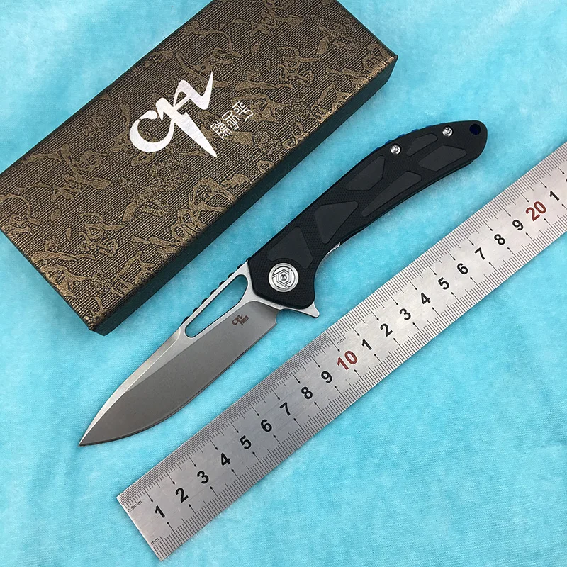 CH CH3509-G10Flipper складной нож D2 лезвие G10 ручка шарикоподшипник Открытый Отдых фрукты нож EDC инструмент