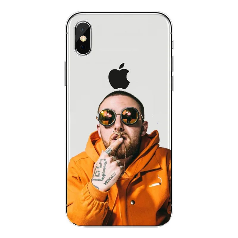 Мягкий силиконовый чехол Macs Miller для iPhone XS Max XR X 6 6splus 7 Plus 8 5 5S SE Mac RIP чехлы телефонов