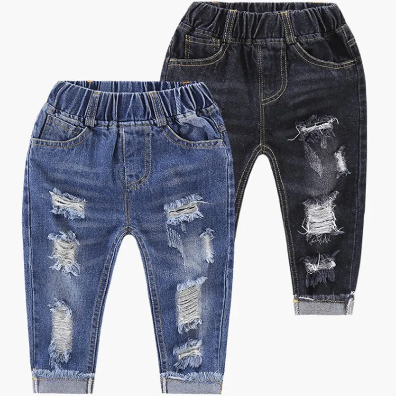 2018 Лидер продаж джинсы для мальчиков Одежда детей весенние джинсовые штаны От 2
