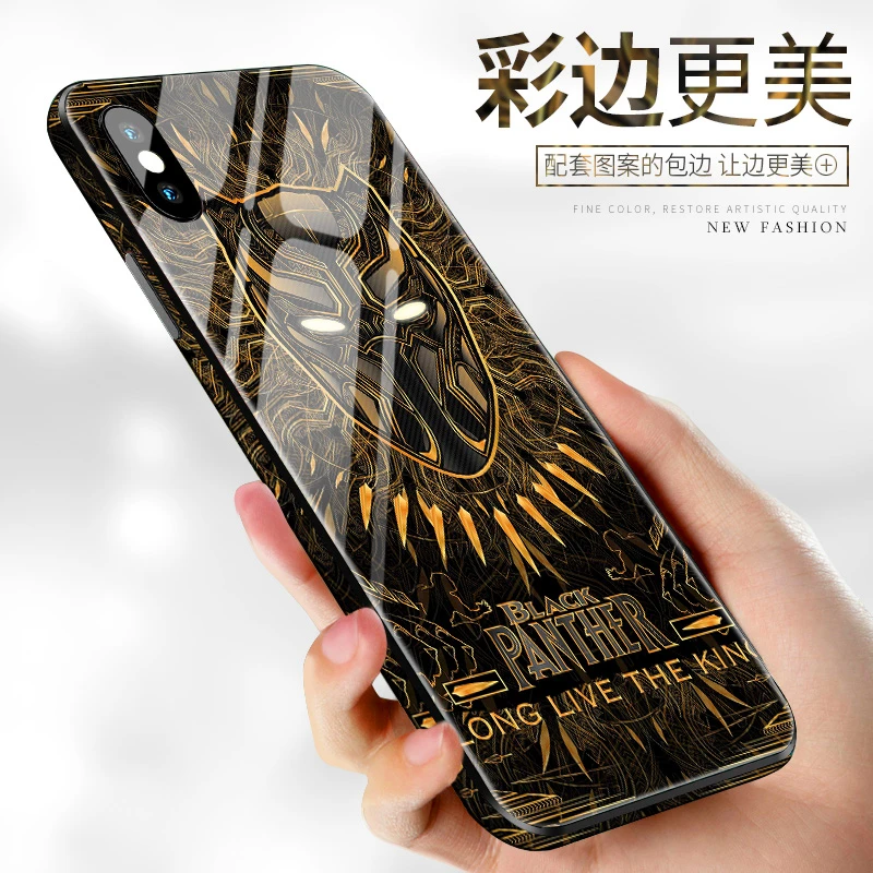 Лучший человек Вэй Супермен пантера мобильный корпус для iPhone 6 7 8 Plus X XS MAX паук