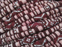 wine red with white ethnic cord textile wrap cord embroider cord