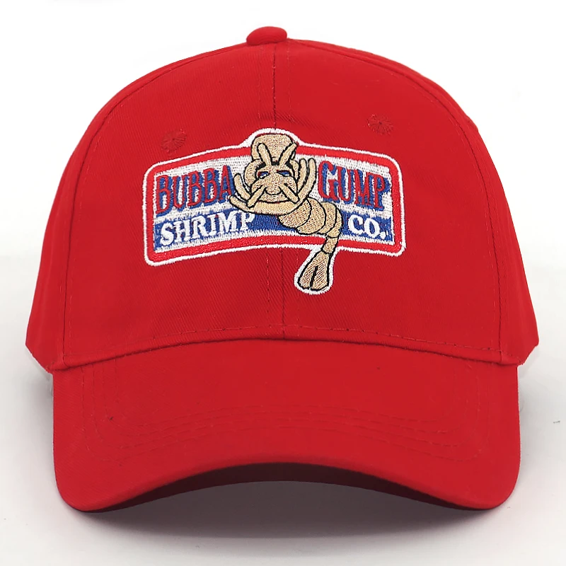 Бейсболка BUBBA GUMP с вышивкой креветки хлопковая Регулируемая бейсболка gump в стиле