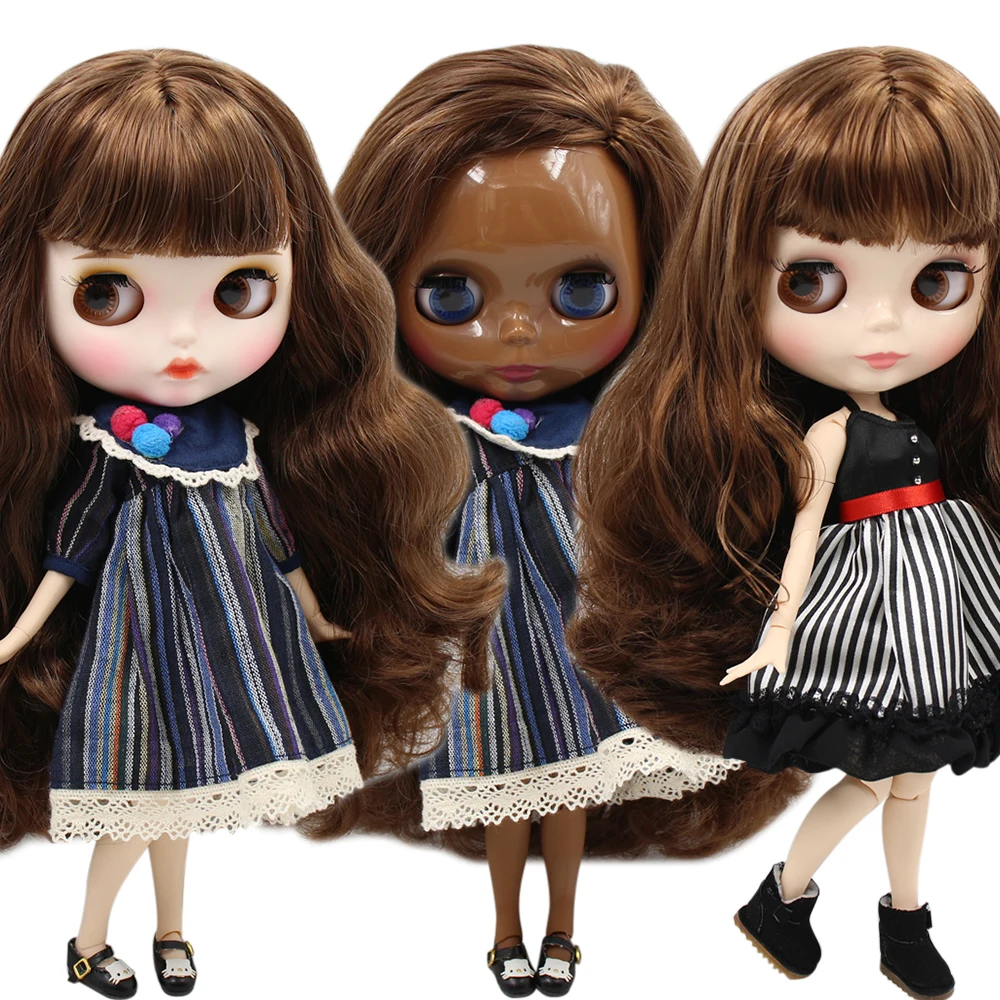 

ICY DBS Blyth Custom Doll No.BL9158/9768 Brown hair 1/6 bjdo24 anime