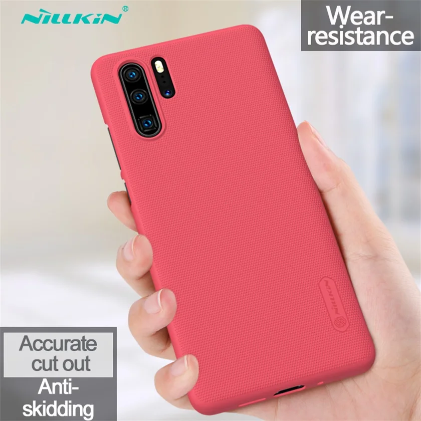 Red Для huawei P30 чехол P30 PRO Чехол huawei P30 lite Nova 4e чехол Nillkin суперматовый защитный жесткий чехол для задней панели из поликарбоната для huawei P30PRO - Цвет: Red