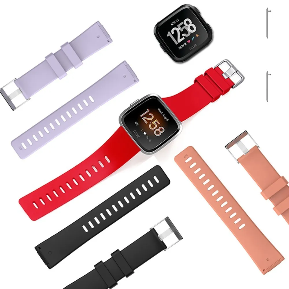Duszake силиконовый сменный ремешок для Fitbit Versa Lite Смарт часы браслет Браслет