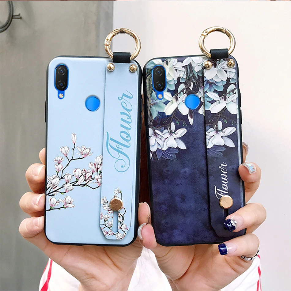 AXBETY для Honor 8x 9X 20i модный шнурок для цветов Floop Stand чехол для huawei Honor 10 Lite/P Smart Snova 3i мягкий чехол