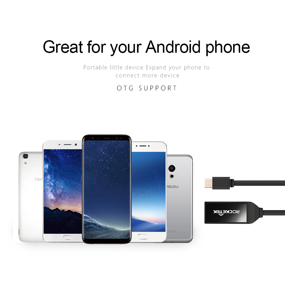Rocketek тип-c usb otg телефон Тип c мульти 2 в 1 считыватель карт памяти Адаптер для SD/TF micro SD ПК компьютер ноутбук аксессуары